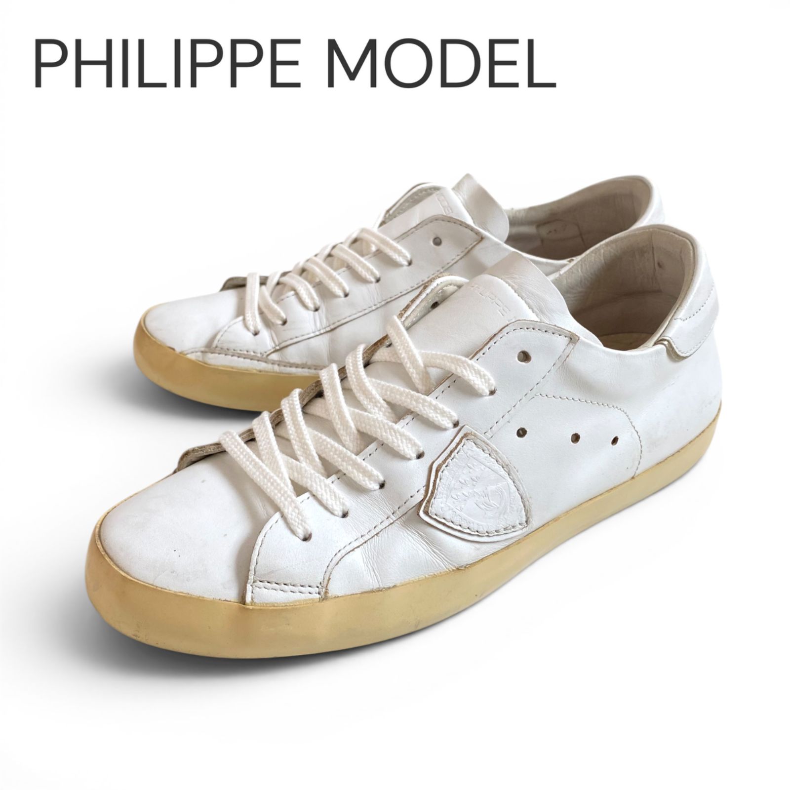 PHILIPPE MODEL フィリップモデル ホワイト メンズ 靴 スニーカー 