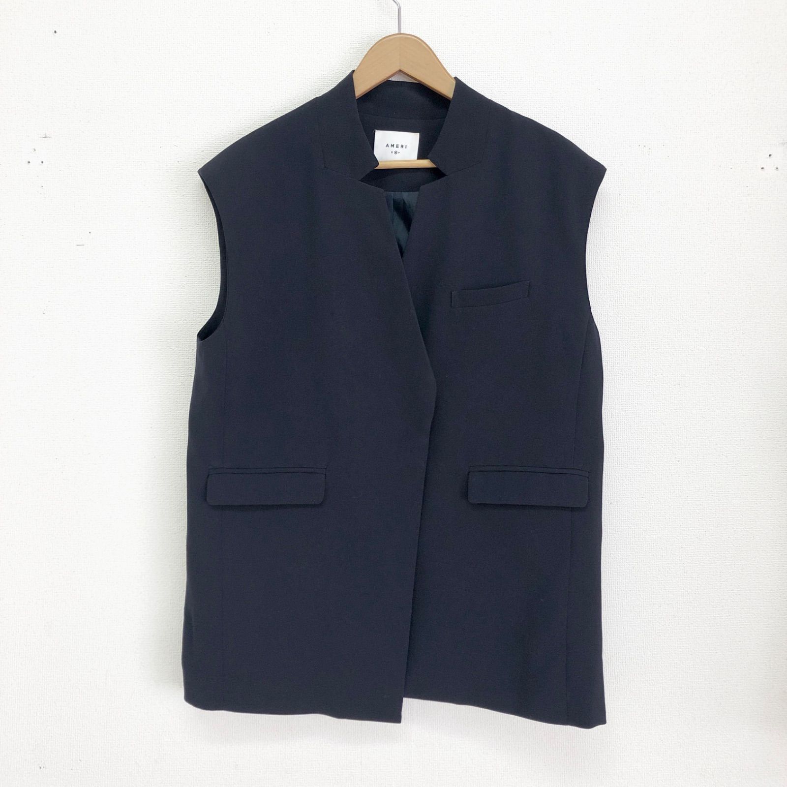 ベスト/ジレ Ameri VINTAGE - OTONA WRAP VEST SET UP DRESS AMERI OTONA WRAP VEST SET UP DRESS ベストのみ スタンドカラー