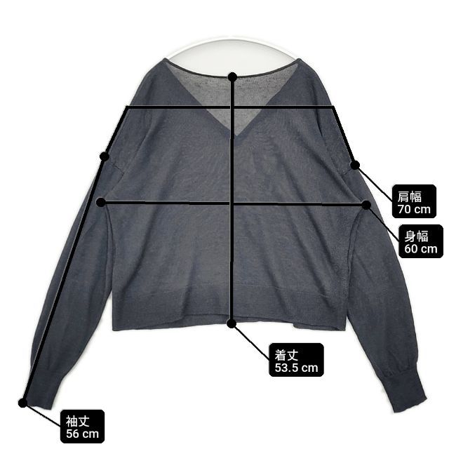 CHAOS リネン エレメントルール セーター ニット ネイビー レディース カオス【中古】6-0409M∞ CHAOS リネン エレメントルール セーター ニット ネイビー レディース
