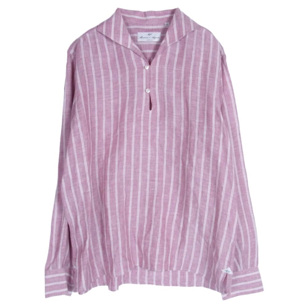 新品 BEAMS F Massimo d'Augusto バンドカラーシャツ S Mens Tops