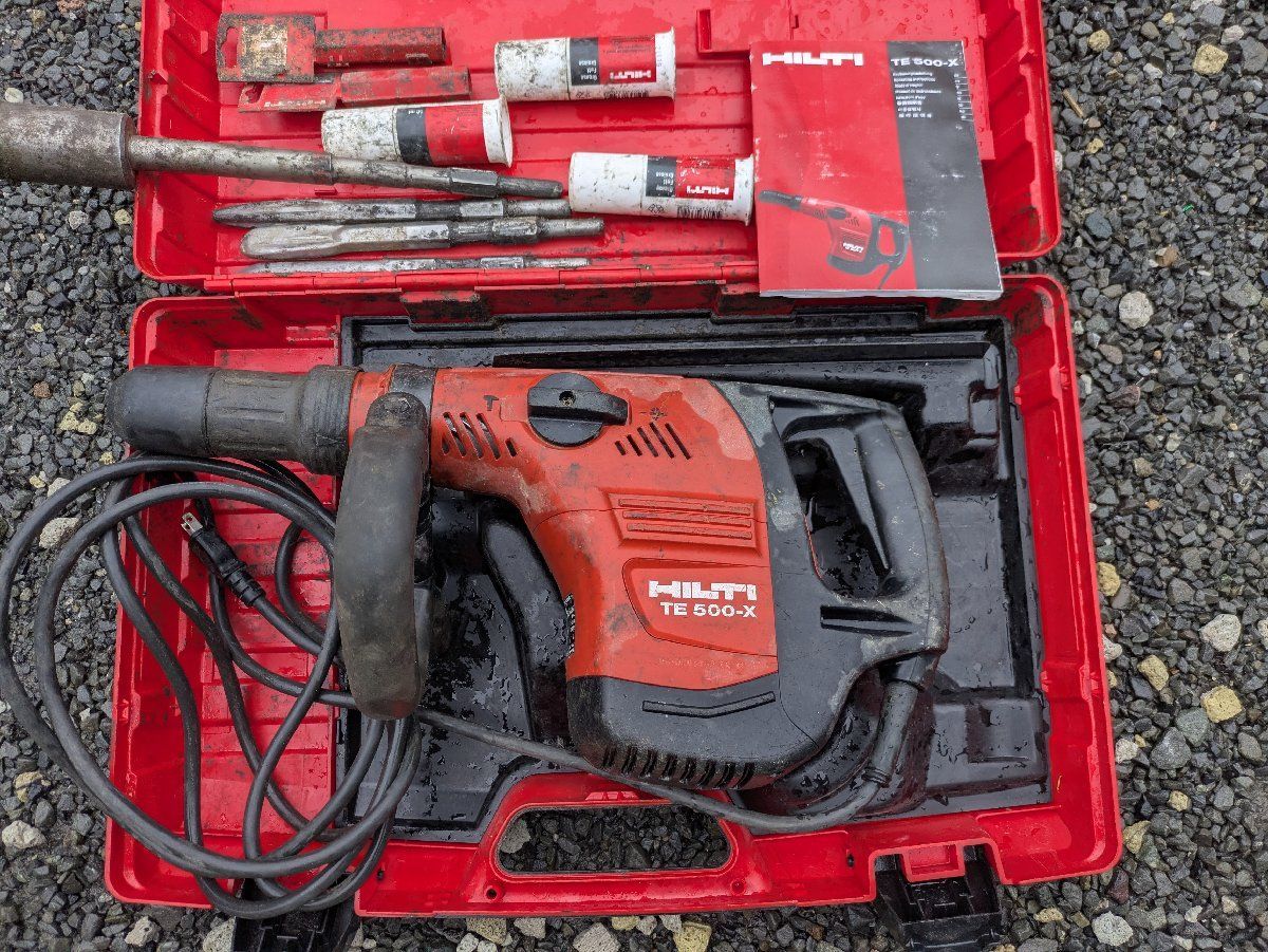 ヒルティHILTI電動ハンマーハツリ機TE-500X　送料無料