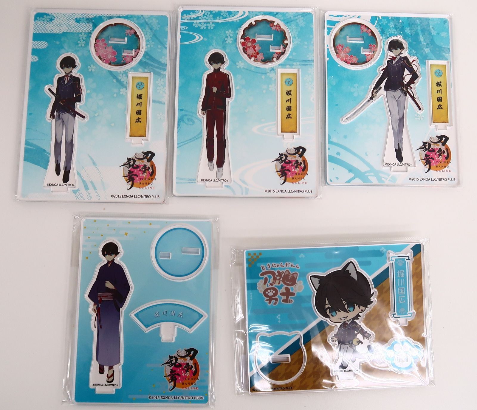 在庫】 B00】刀剣乱舞 堀川国広 缶バッチ アクリルスタンド ラバー