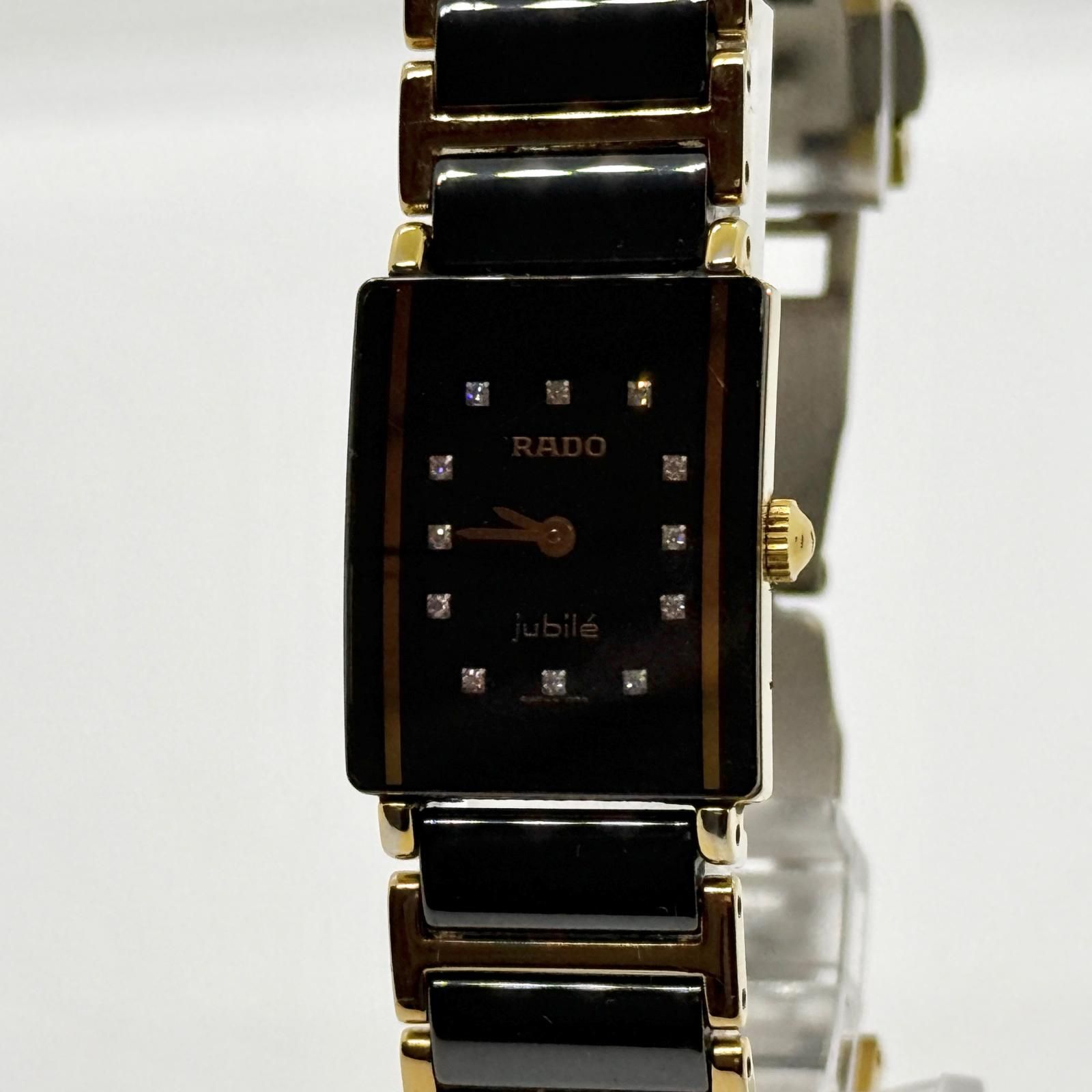 RADO ラドー ジュビリー 153.0383.3 ブラック QZ レディース 腕時計 訳