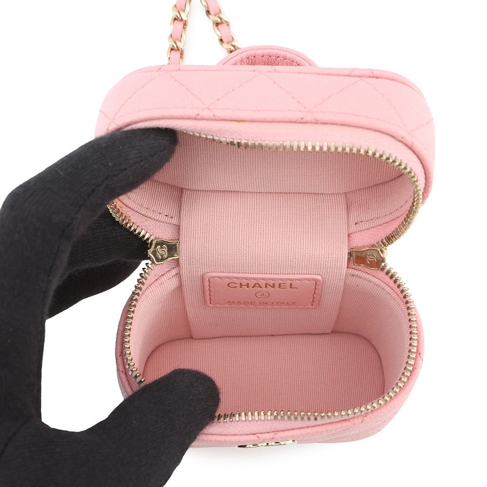 シャネル チェーンショルダーバッグ マトラッセ ココマーク ヴァニティケース スモール キャビアスキン AP2503 CHANEL シャネル チェーンショルダーバッグ マトラッセ ココマーク ヴァニティ