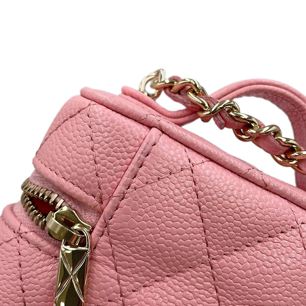 シャネル チェーンショルダーバッグ マトラッセ ココマーク ヴァニティケース スモール キャビアスキン AP2503 CHANEL シャネル チェーンショルダーバッグ マトラッセ ココマーク ヴァニティ