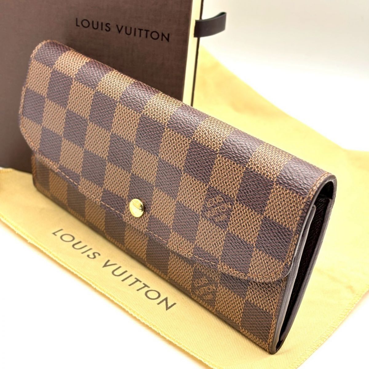 余裕は手元に宿る】 LOUIS VUITTON 長財布 ダミエ ポルトフォイユ 