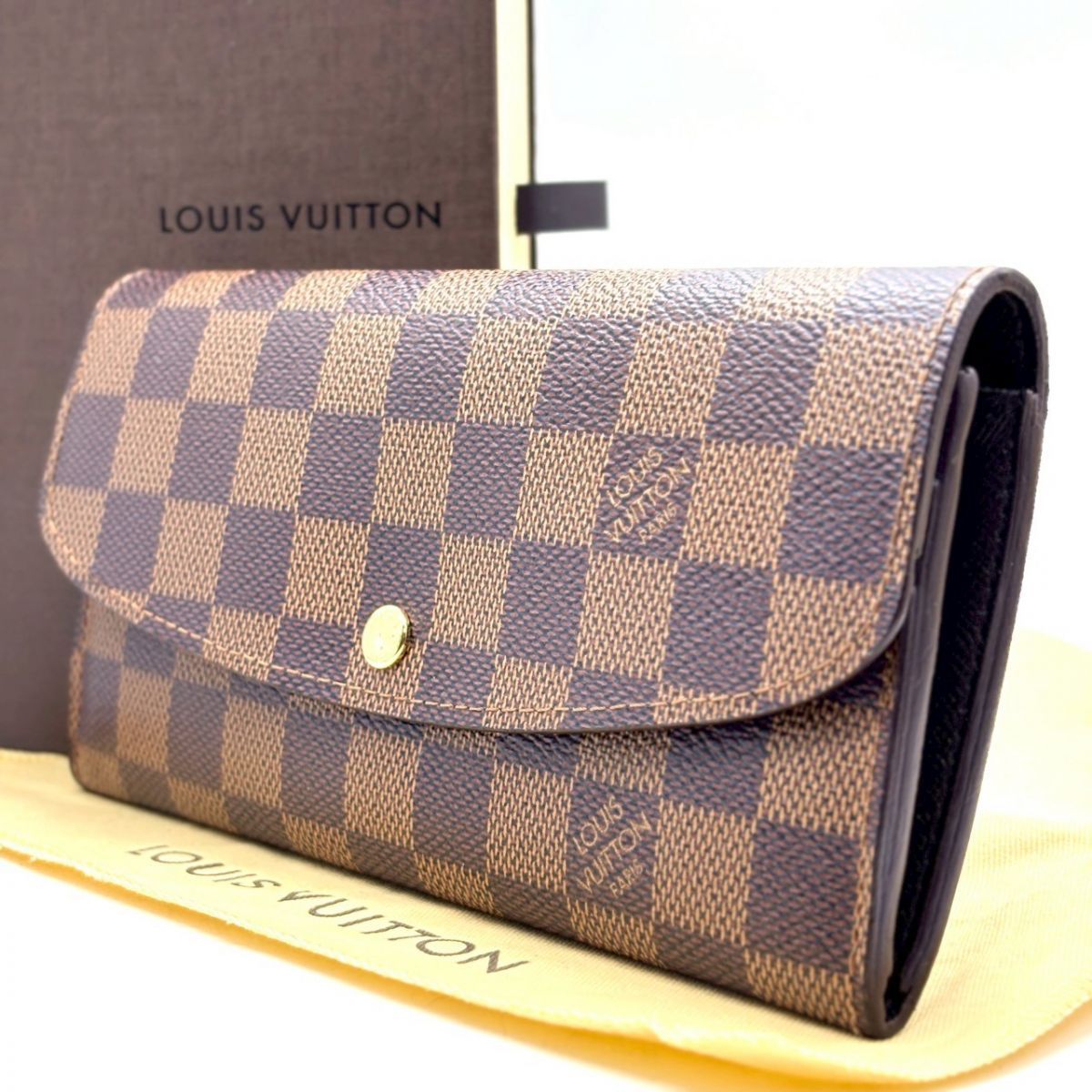 余裕は手元に宿る】 LOUIS VUITTON 長財布 ダミエ ポルトフォイユ 
