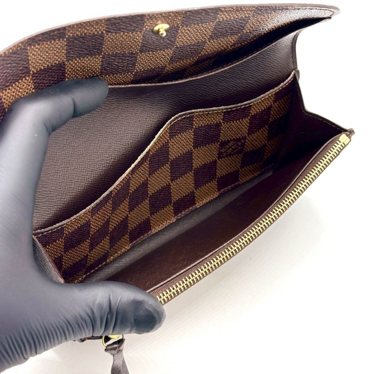 余裕は手元に宿る】 LOUIS VUITTON 長財布 ダミエ ポルトフォイユ 