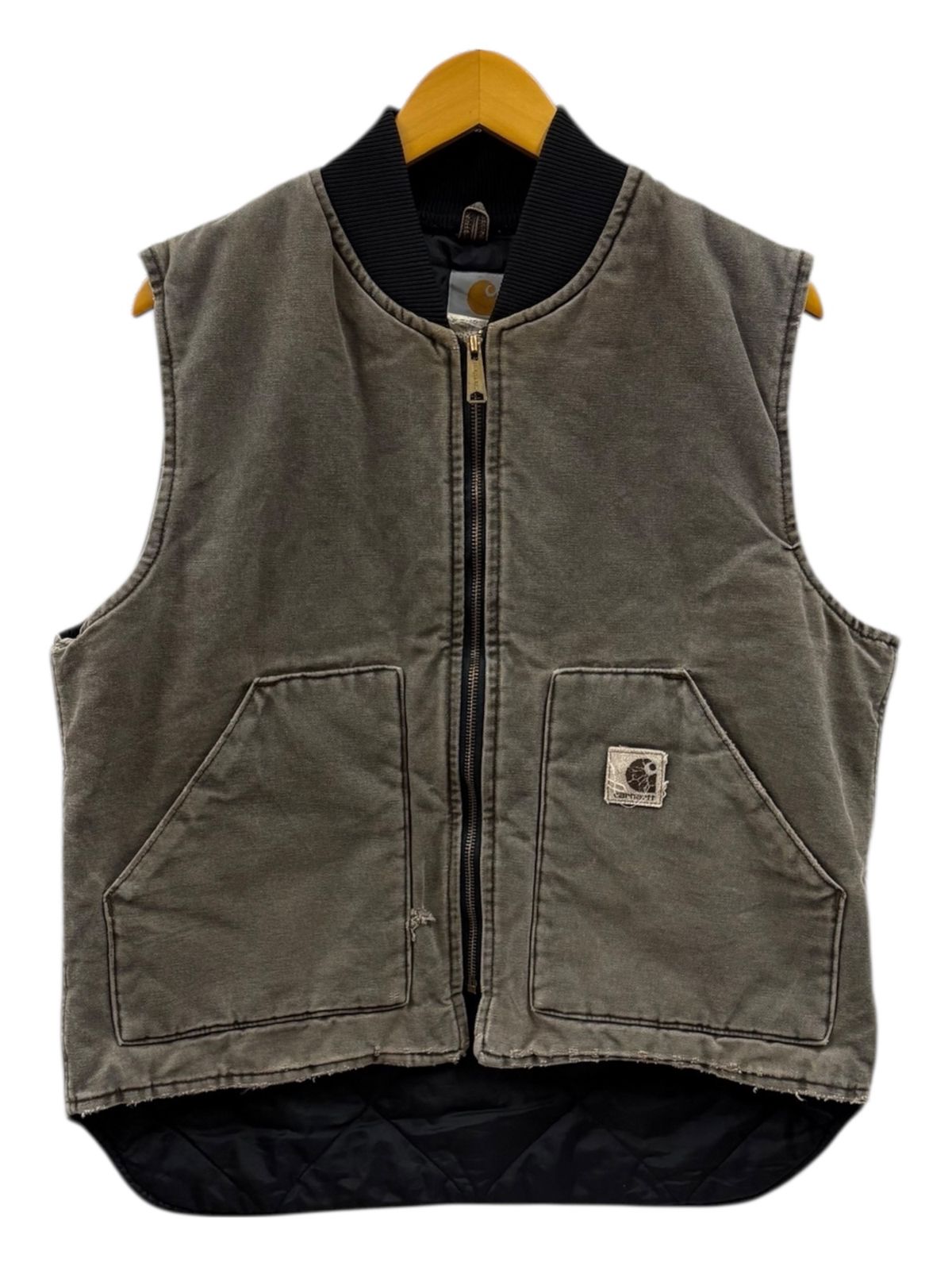 Carhartt (カーハート) ダックベスト 裏地キルティング 中綿 古着