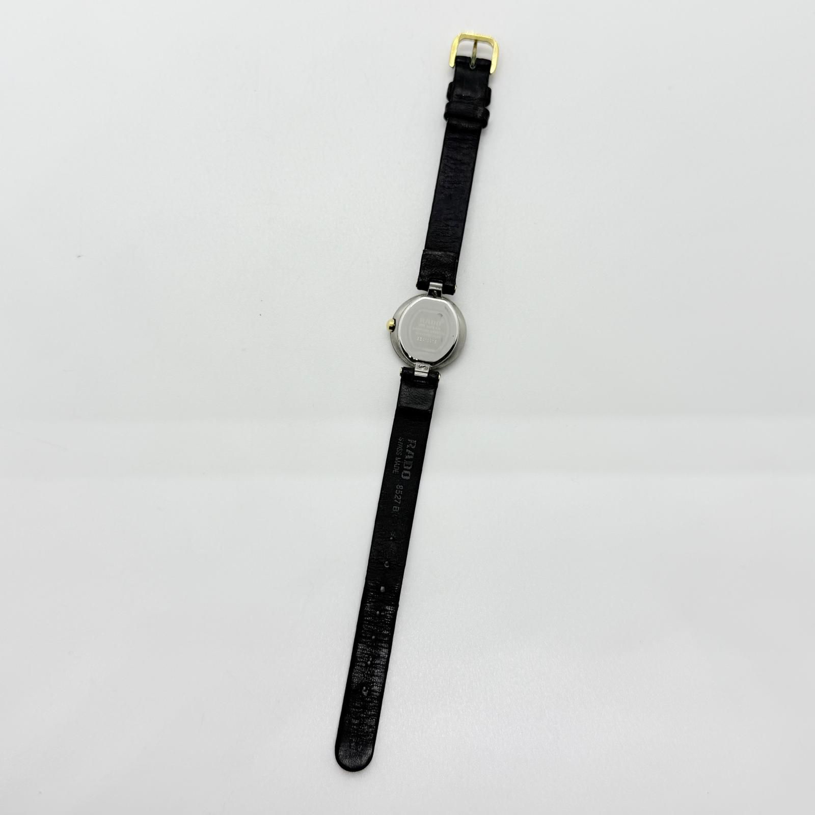 RADO ラドー クポール ラウンド 204 4079.4N ブラック QZ レディース