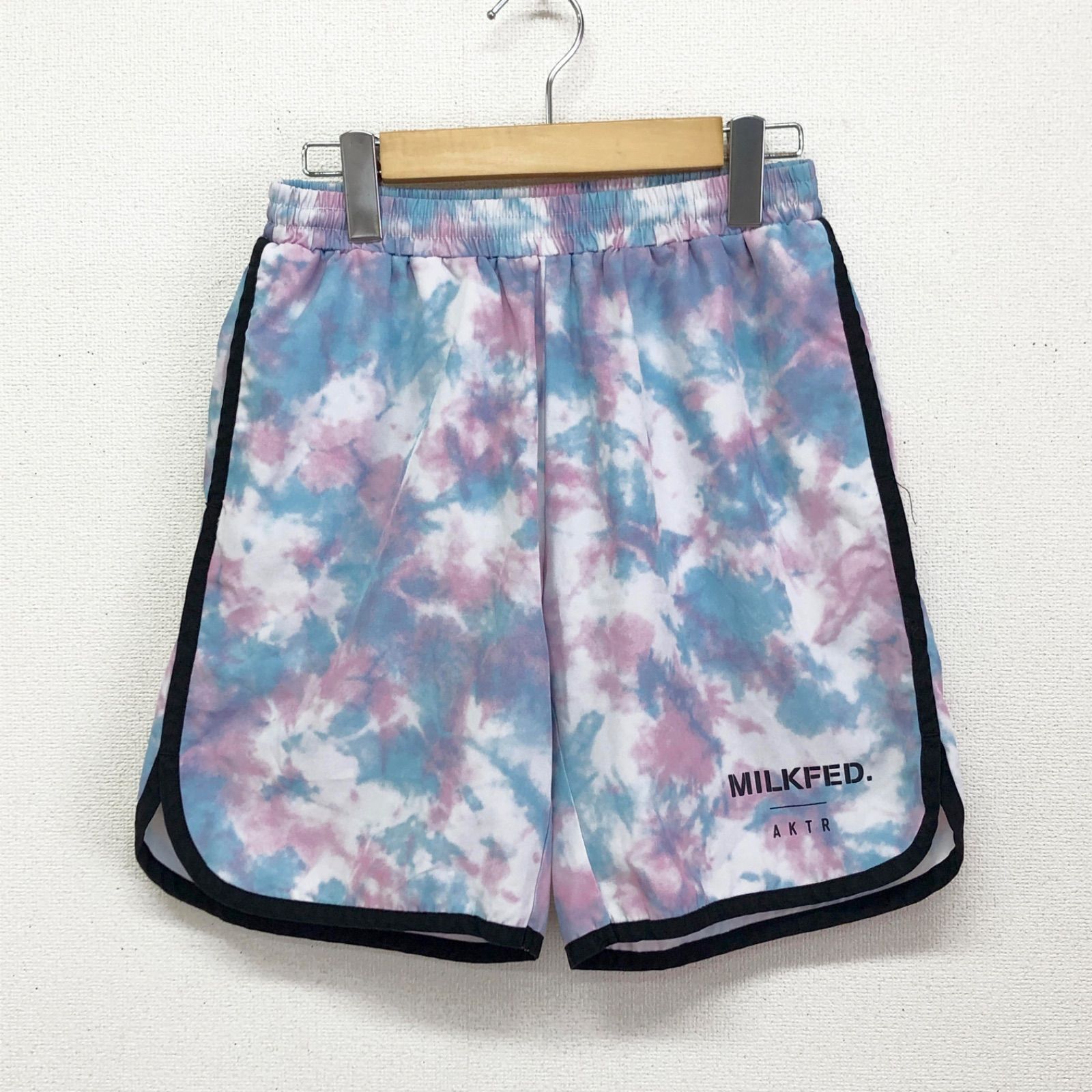 AKTR ミルクフェドコラボ TIEDYE SHORTS タイダイ柄 バスパン S 