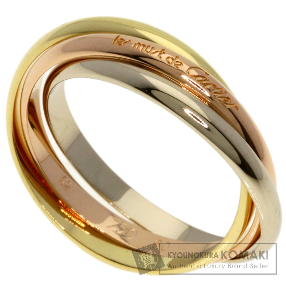 カルティエ トリニティ リング XS #52 750PG/WG/YG【23566 CARTIER 