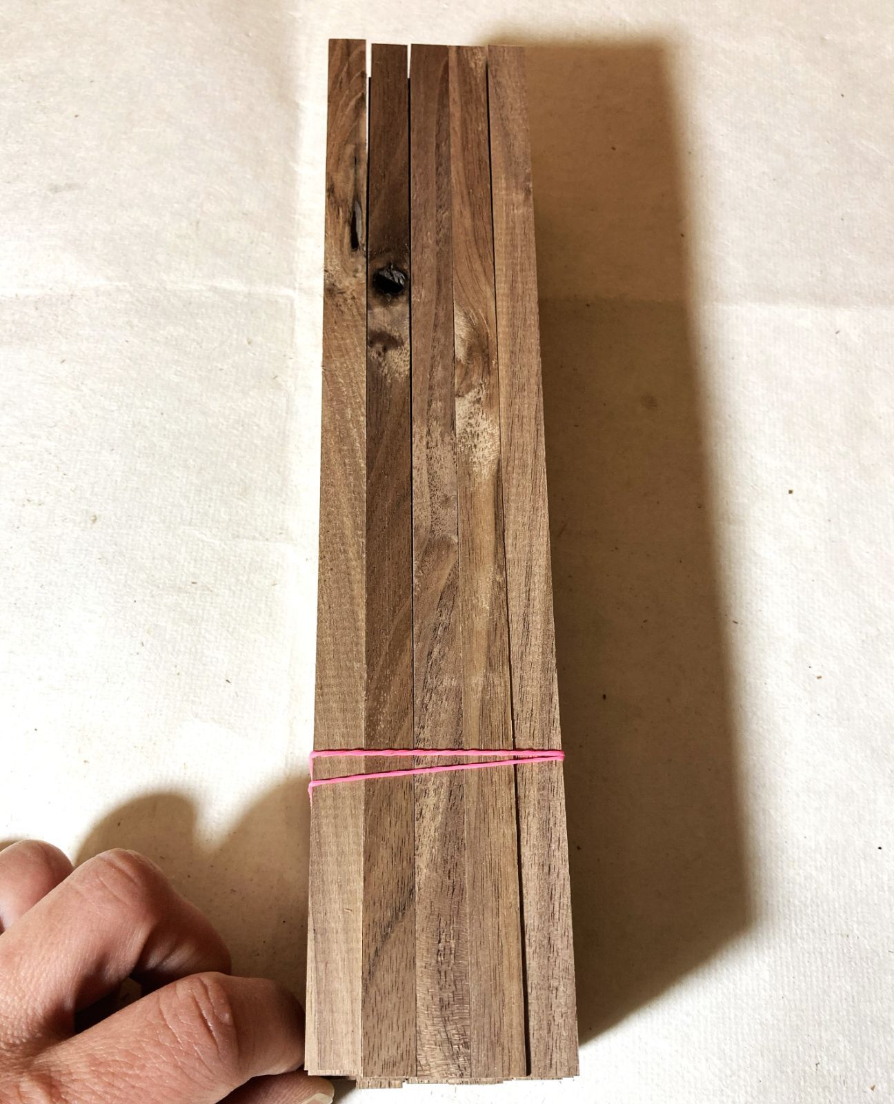 B級品 チーク　65本　高級箸木材　木材箸材料　端材　角材　角棒　DIY工作　寄木材料　教材