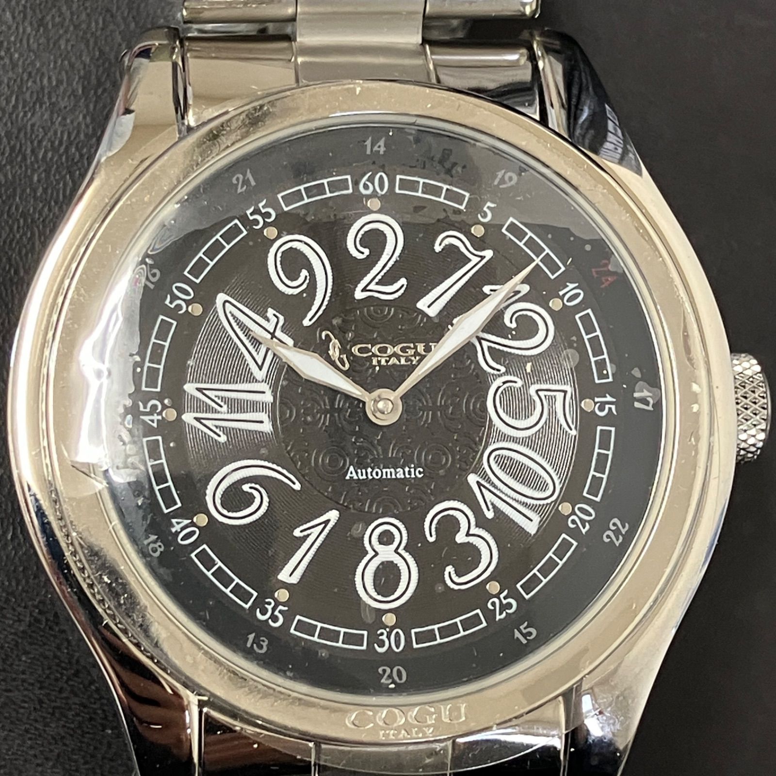 cogu オクトゴナル 未使用】COGU コグ Crazy Watch 自動巻き 裏スケ 腕時計 ブラック