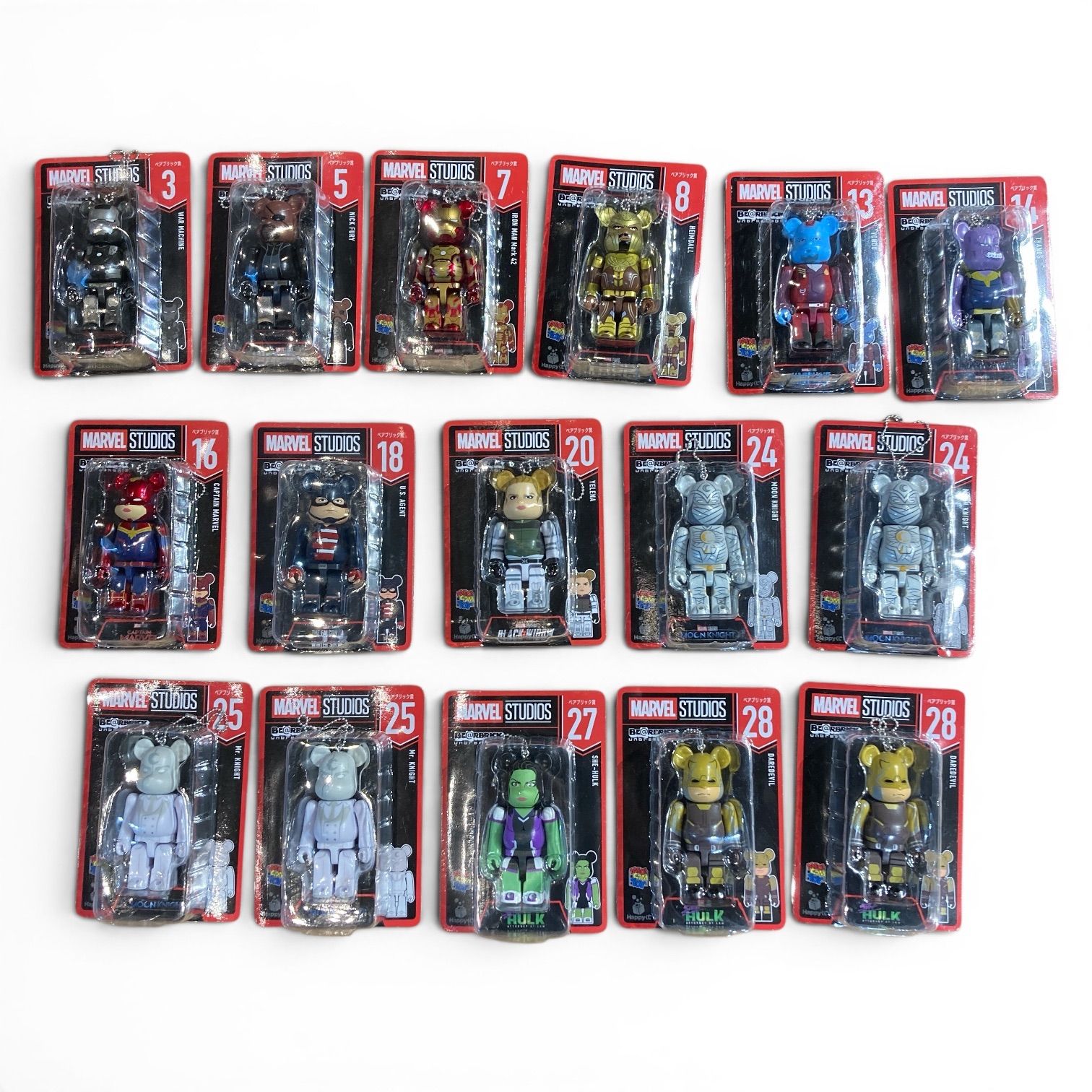 まとめ売り】BE@RBRICK ベアブリック／キーホルダー MARVEL マーベル