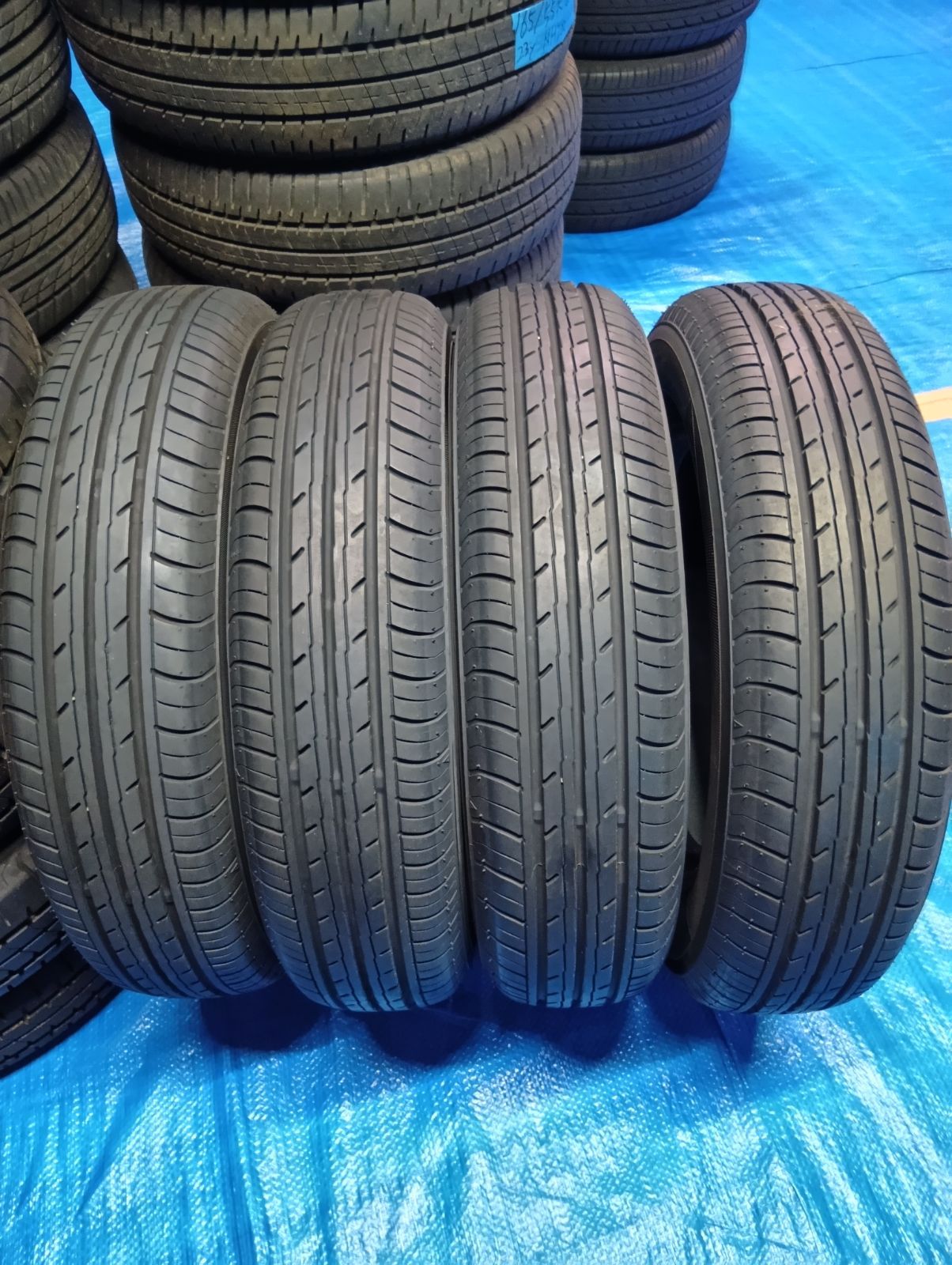 ①サマータイヤ 2022年 145/80R13 バリ山 ヨコハマタイヤ BluEarth-ES 