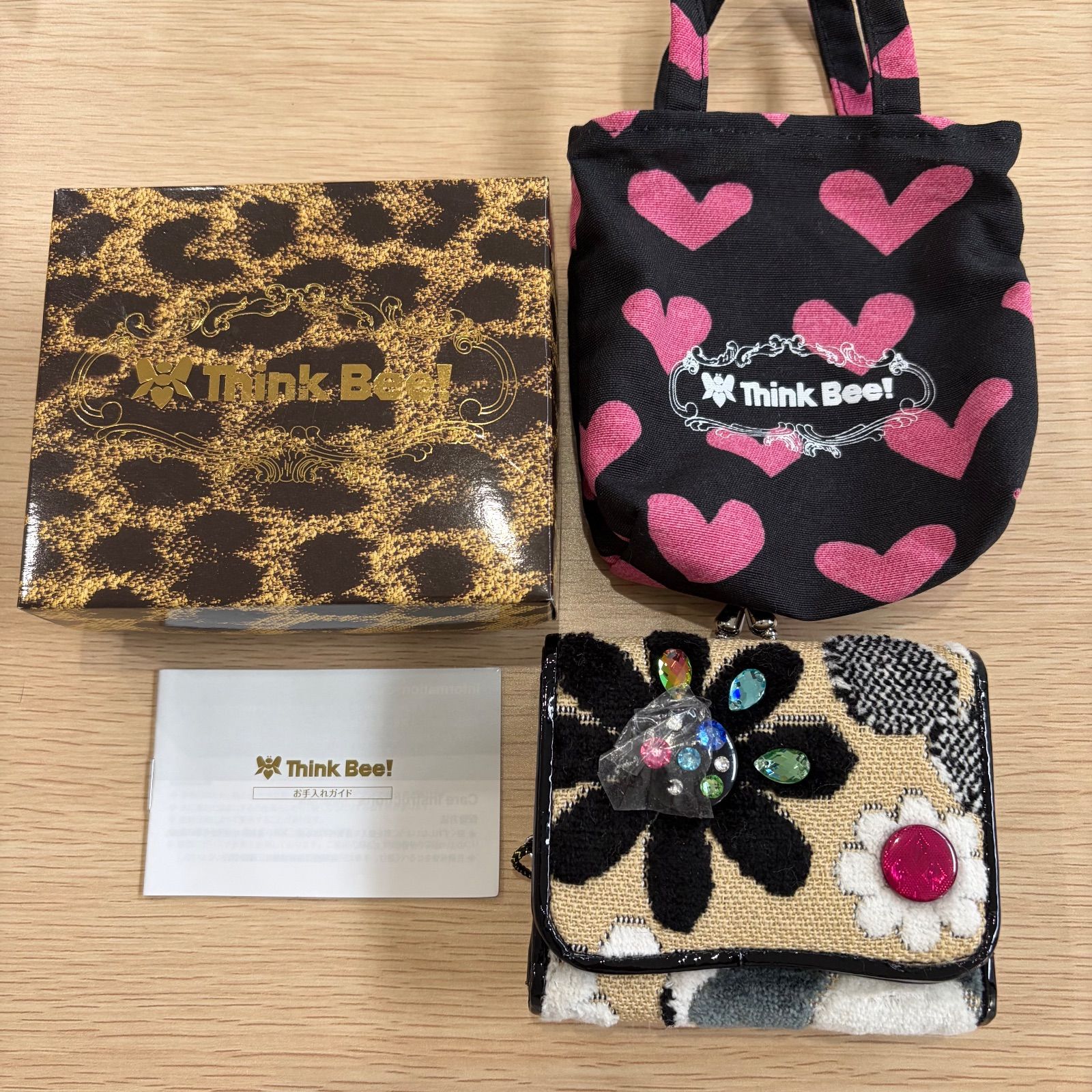 シンクビー  がま口三つ折り財布 Think Bee! シンクビー 三つ折り 財布 コンパクト がま口 - メルカリ