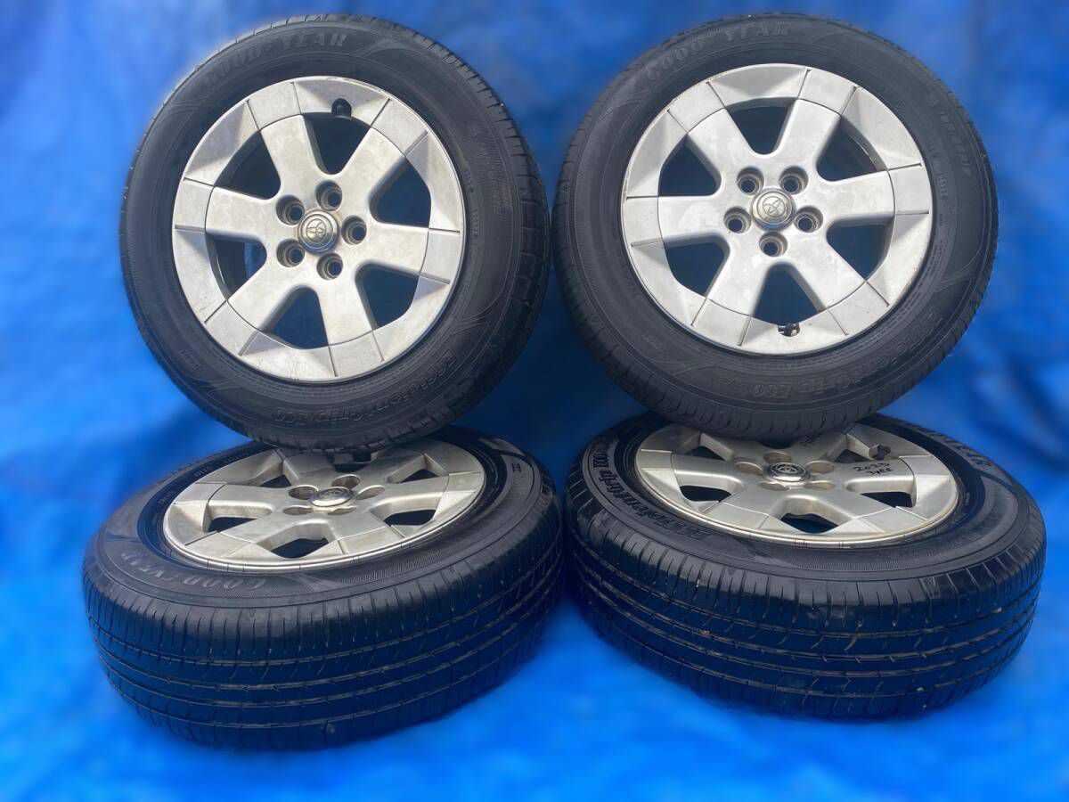 AT-704] 4本 5穴 TOYOTA アルミホイール 15X6JJ ET45 GOODYEAR