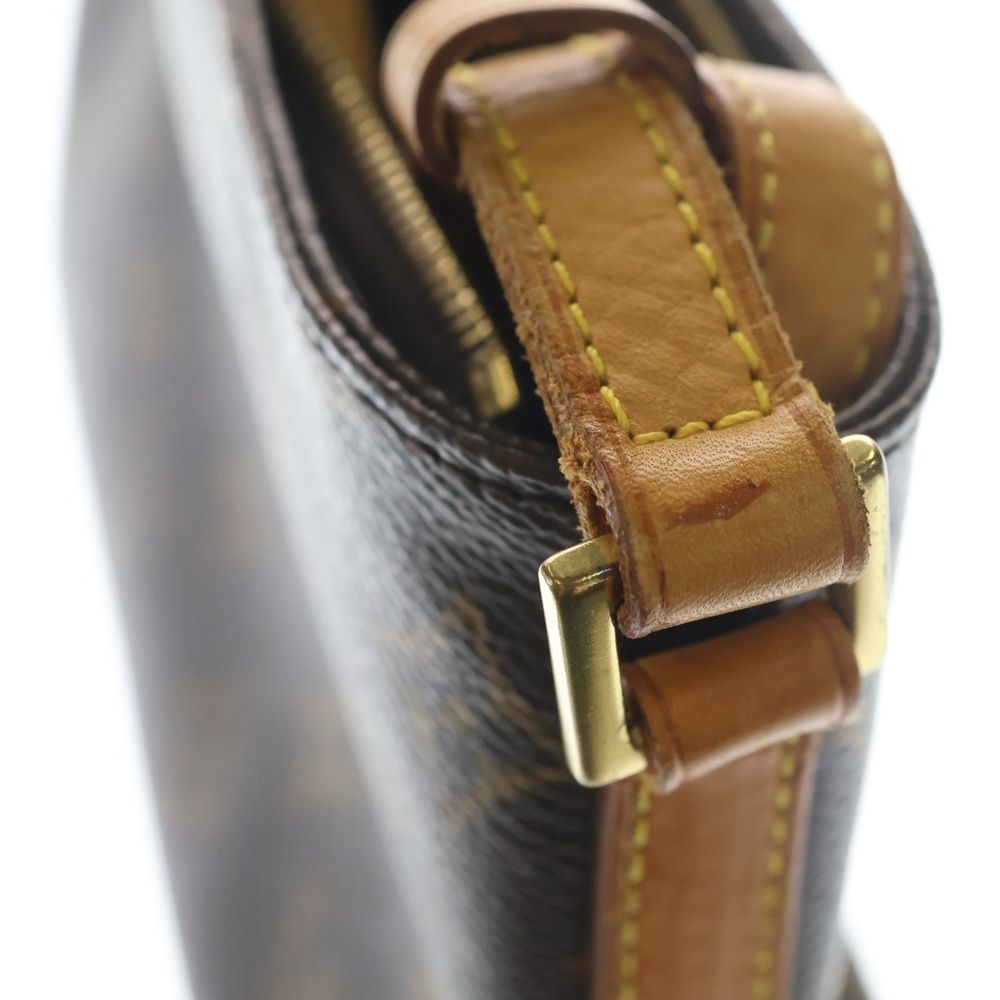 LOUIS VUITTON ルイヴィトン モノグラム トロター ショルダーバッグ ミニバッグ ブラウン レザー×PVC M51240 ゴールド金具 LOUIS VUITTON（ルイ・ヴィトン） 並行輸入 ショルダーバッグ