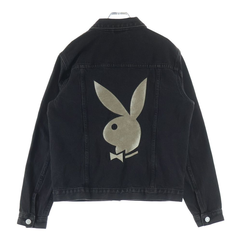 メンズ VINTAGE (ヴィンテージ) 90-00S VINTAGE PLAYBOY BY PACSUN ブラックブルゾンうさぎさん様