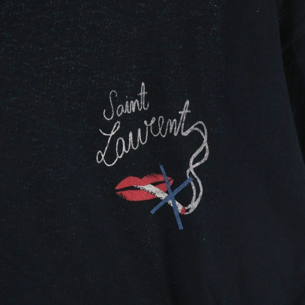 サンローランパリスモーキングリップTシャツ