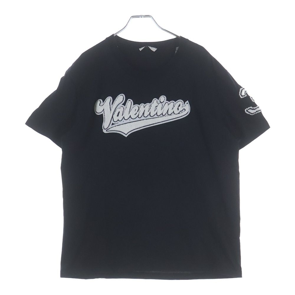 VALENTINO (ヴァレンティノ) ロゴワッペン クルーネック 半袖Tシャツ
