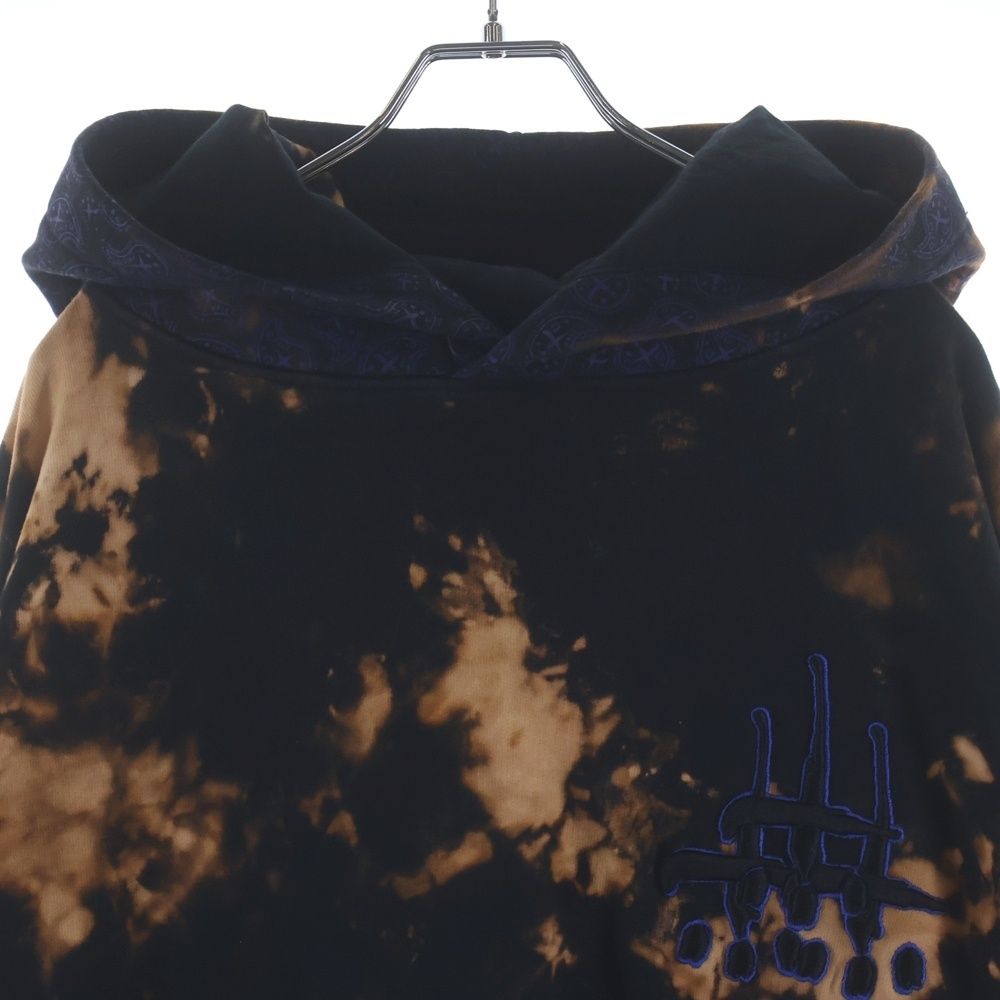 cvtvlist (カタリスト) 24AW Logo Embroidery Bleach Hoodie フロント cvtvlist (カタリスト) 24AW Logo Embroidery Bleach Hoodie フロント