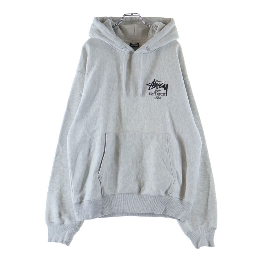 【入手困難】STUSSY ステューシー プルオーバーパーカー Sロゴ グレー M 入手困難】STUSSY ステューシー プルオーバーパーカー Sロゴ グレー M