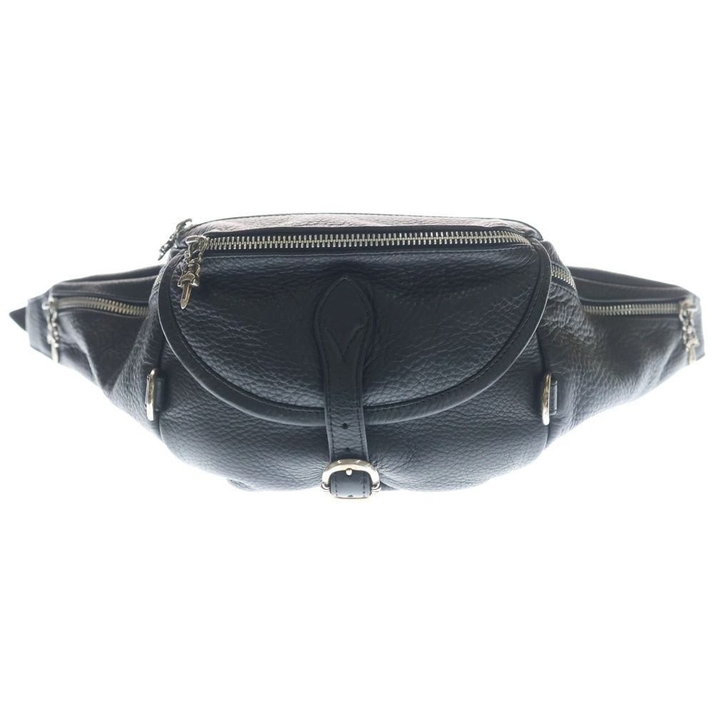 CHROME HEARTS (クロムハーツ) #1 SNAT PACK スナットパック ダガージップ ガンスリンガーベルト レザーウエストバッグ ブラック