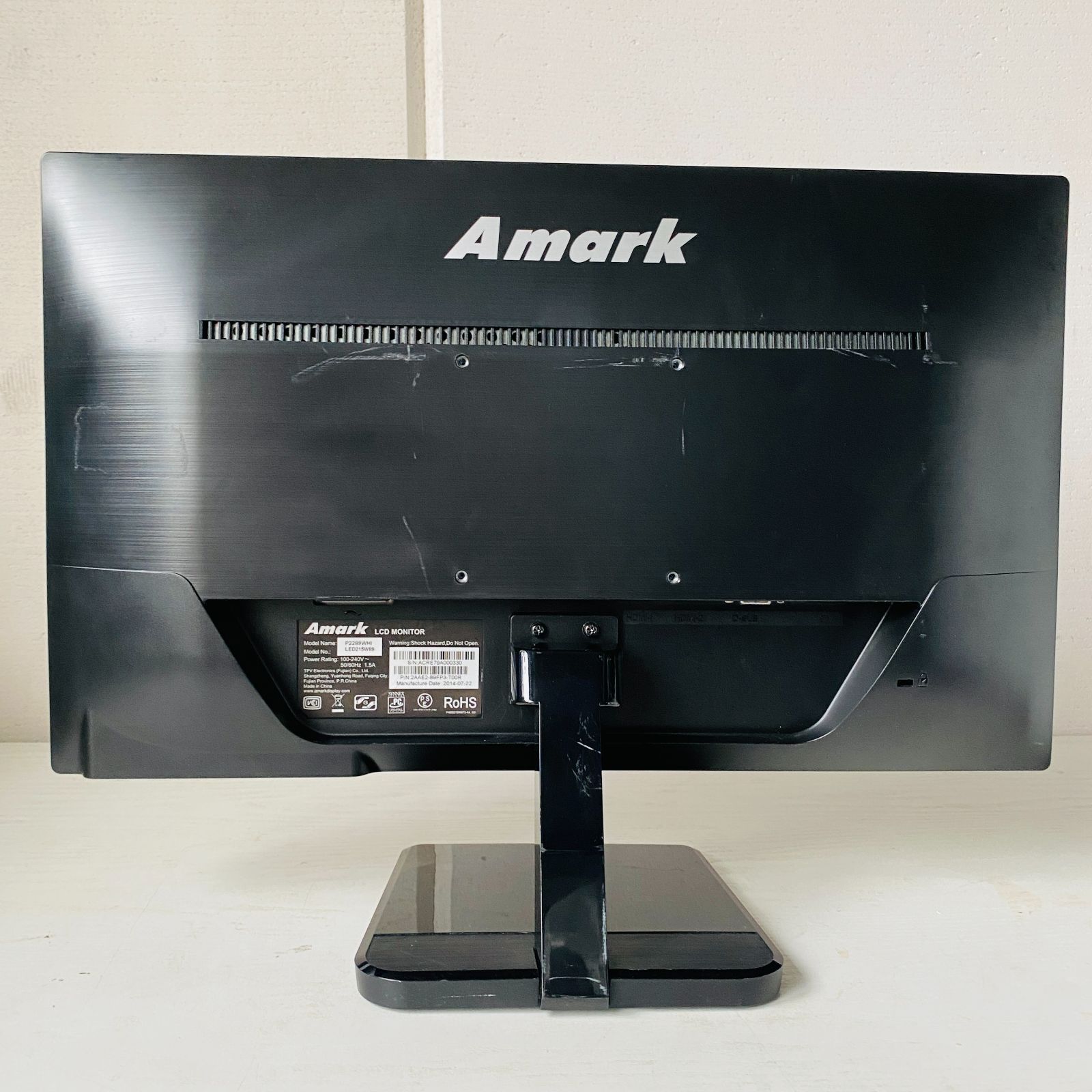 Amark 21.5型ワイド液晶モニター P2289WHI 21.5インチ LED PCモニター HDMI エーマーク 札幌市 白石区 東札幌 動作確認済】21.5型フルHD液晶モニター Amark P2289WHI - メルカリ