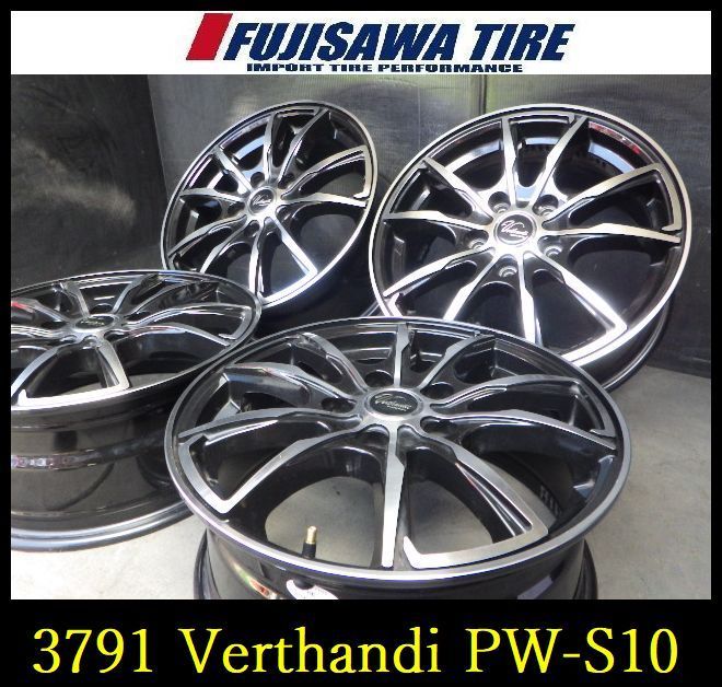 【3791】B送料無料▲Verthandi PW-S10▲16x6.5J 5穴 114.3+53▲4本 26102659