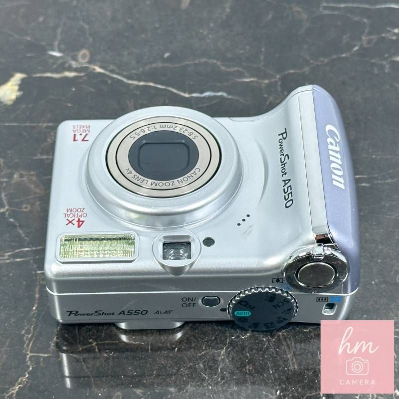 美品】Canon PowerShot A550 シルバー コンパクトデジタルカメラ 710万