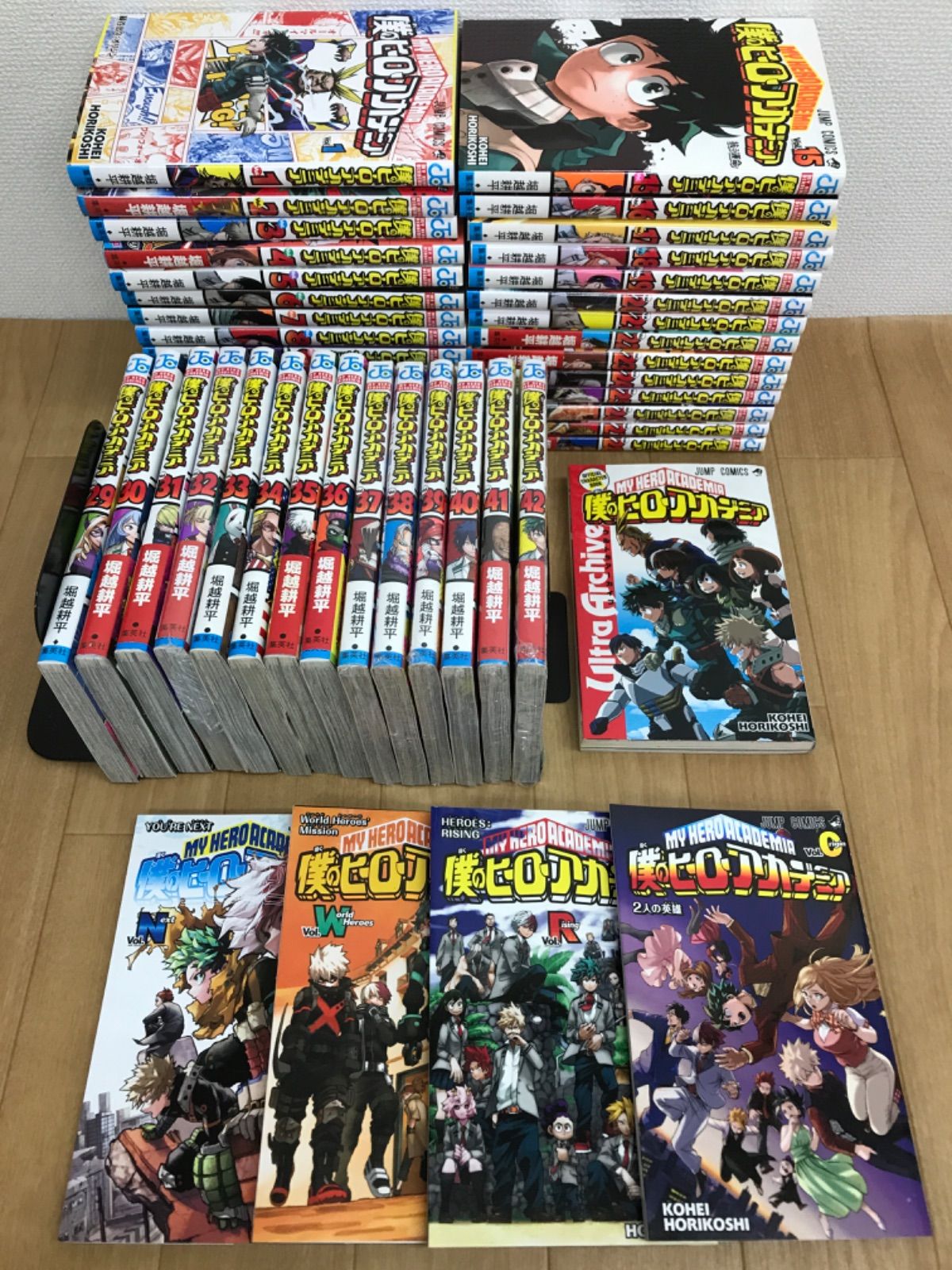 ☆【未開封10冊】 僕のヒーローアカデミア 1～42巻 全巻＋関連本5冊