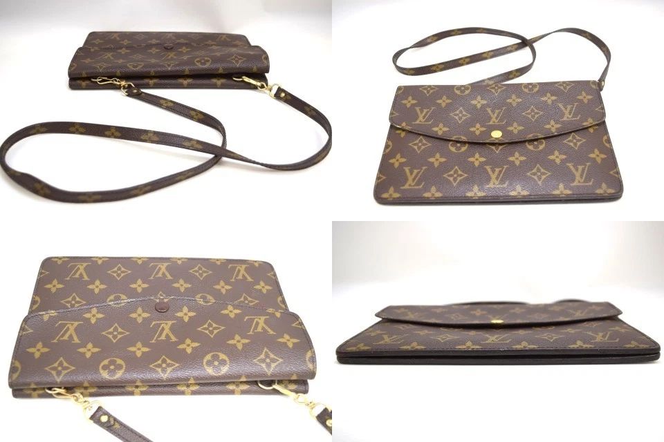 Louis Vuitton ダブルラバト クロスボディバッグ モノグラム