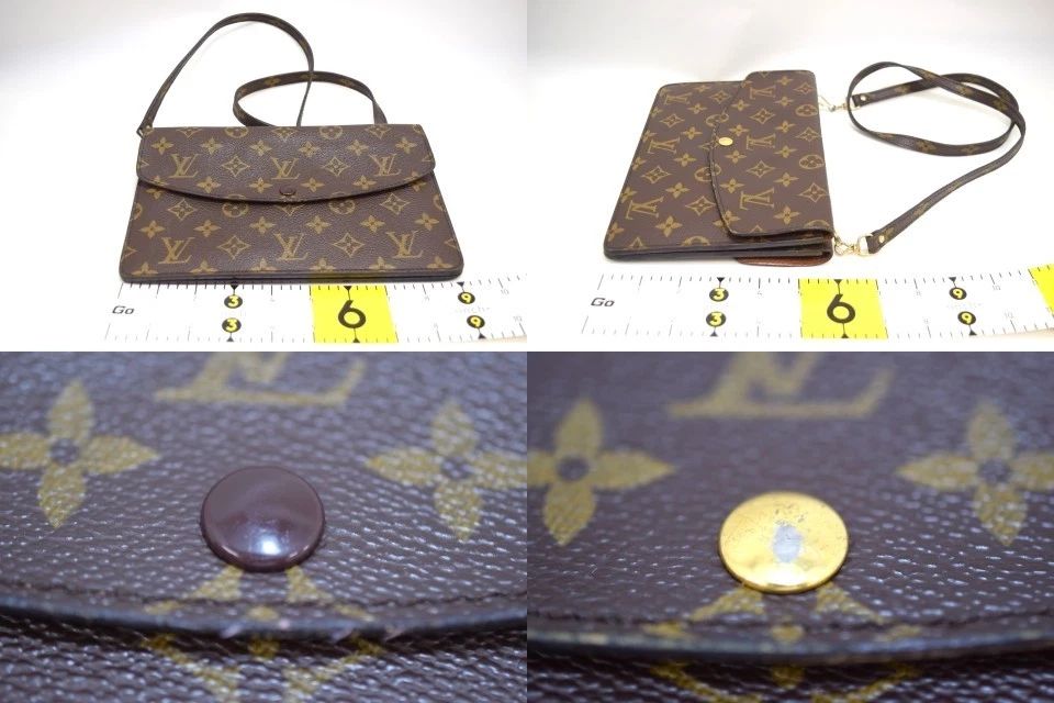 Louis Vuitton ダブルラバト クロスボディバッグ モノグラム