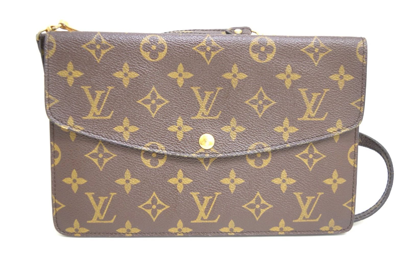 Louis Vuitton ダブルラバト クロスボディバッグ モノグラム