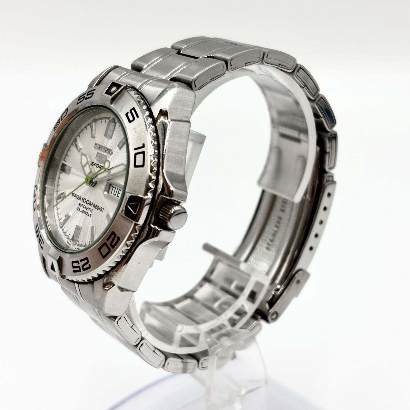 稼動/極美品/純正ベルト】SEIKO セイコー 5スポーツ ダイバーズ 腕時計 