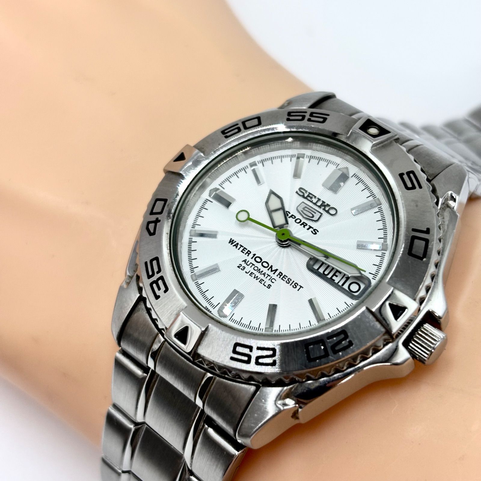 稼動/極美品/純正ベルト】SEIKO セイコー 5スポーツ ダイバーズ 腕時計 