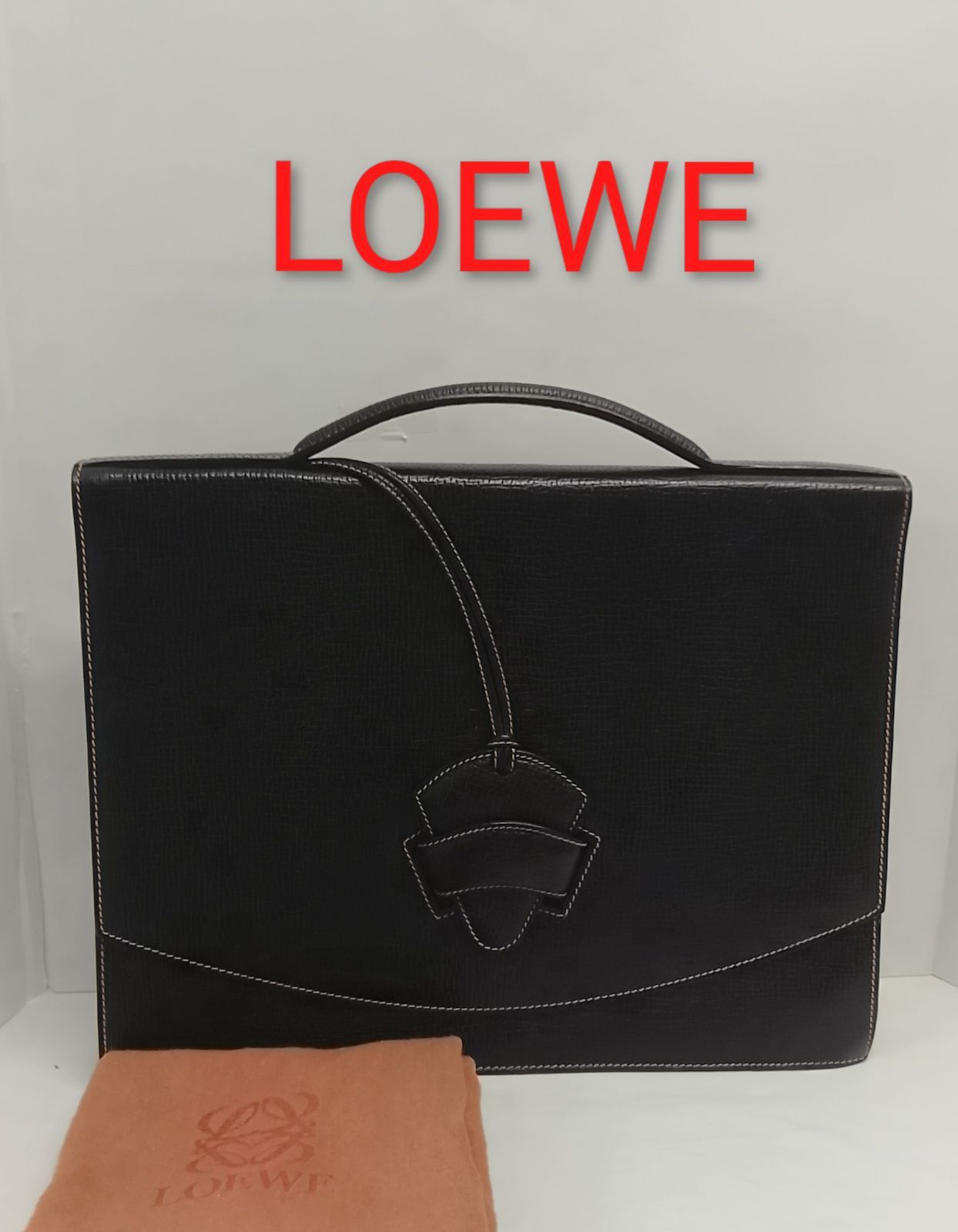 AQP05 ロエベ 極美品 バルセロナ ブリーフケース ビジネスバッグ AQP05 ロエベ 極美品 バルセロナ ブリーフケース ビジネスバッグ