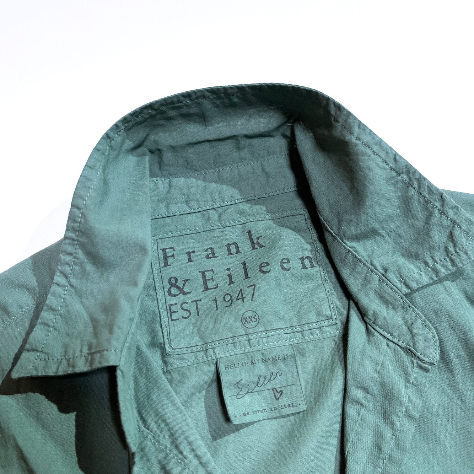 ck90 Frank&Eileen EILEEN アイリーン シワ加工 スキッパーシャツ コア
