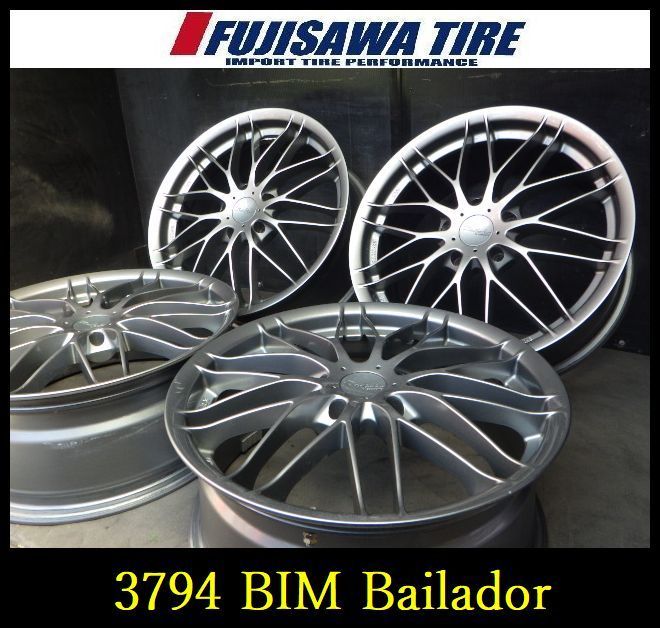 【3794】A送料無料▲BIM Bailador スタイルM▲17x7.0J 5穴 114.3 +48▲4本 26102662