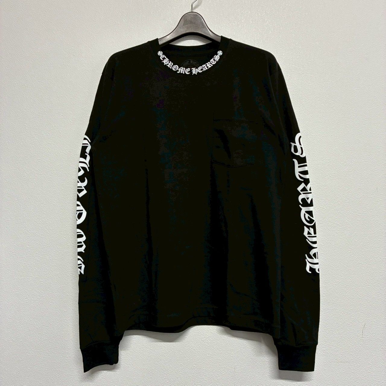 CHROME HEARTS Neck Logo クロムハーツ ネックロゴ 黒 ブラック 長袖 
