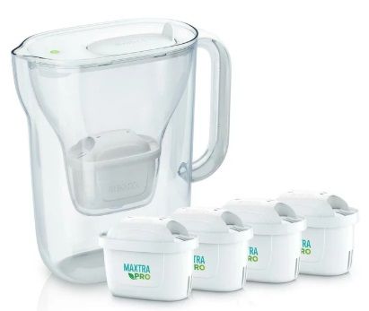 【カートリッジ4個付】BRITA ブリタ ポット型浄水器 スタイルエッセンシャル ポット型浄水器 マクストラプロ 飲用 料理 STYLE ESSENTIAL PITCHER ろ過水 ミネラルウォーター 除去
