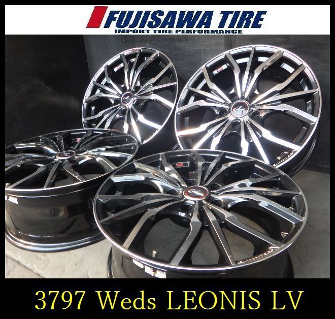 【3797】B送料無料▲Weds LEONIS LV▲17x7.0J 5穴 114.3 +42▲4本 26102665