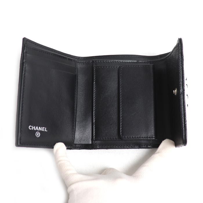 CHANEL シャネル 19 スモールフラップ ウォレット 三つ折り財布 AP3711