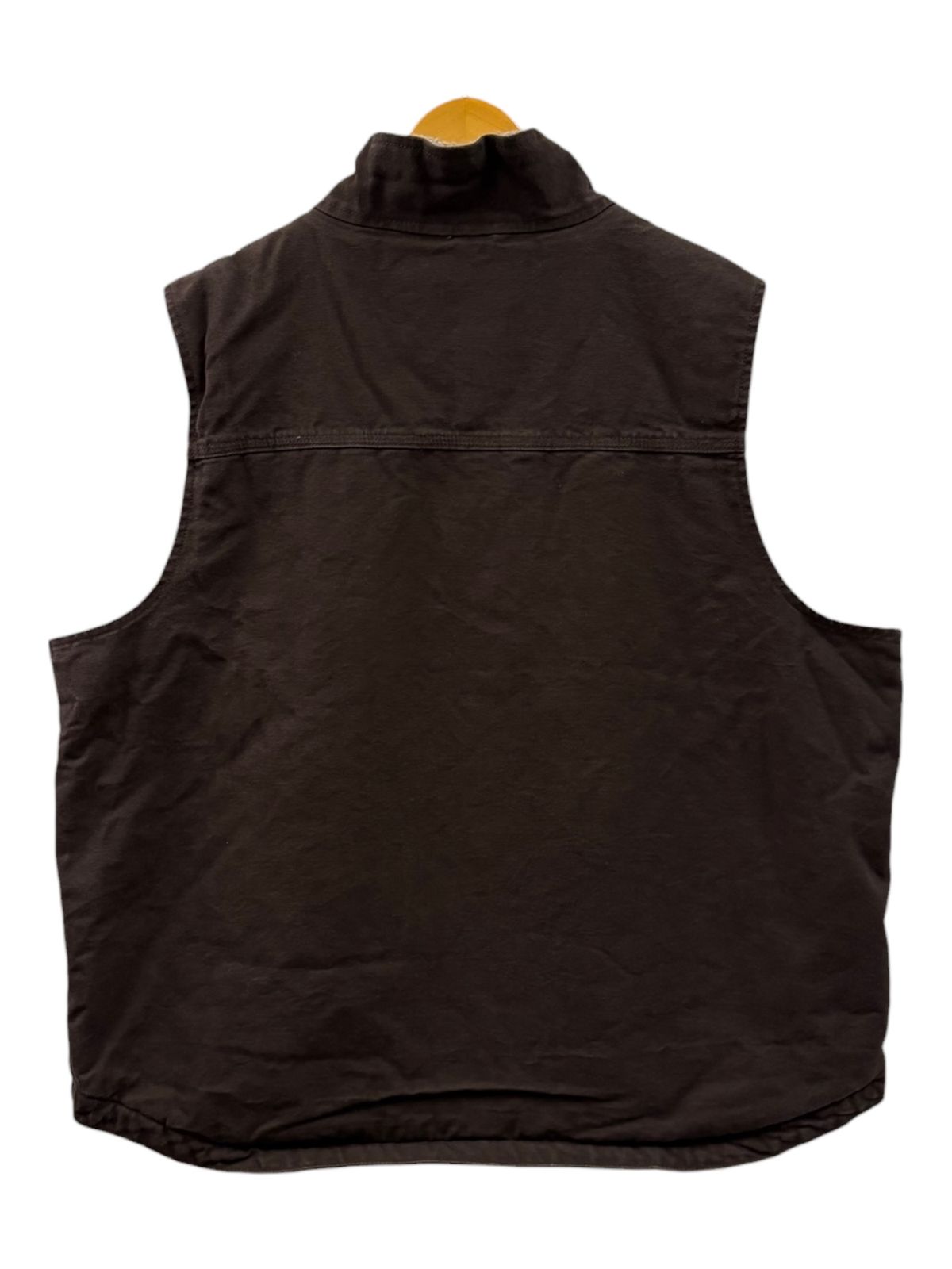Carhartt (カーハート) ダックベスト 裏地ボア 古着 104277 DKB XL-R