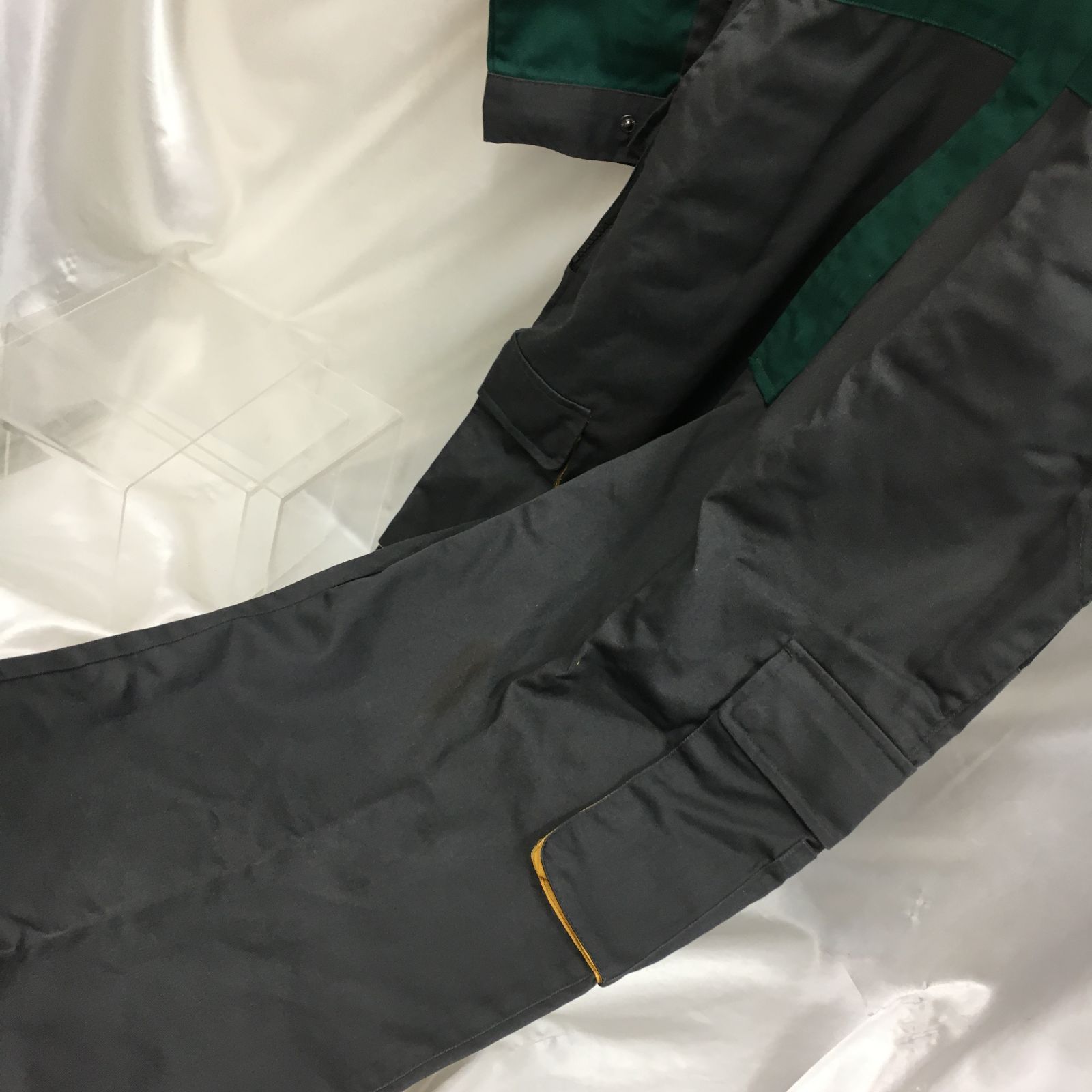 三沢店48-22-0421] JOHN DEERE つなぎ作業服 オリーブグリーン 3L