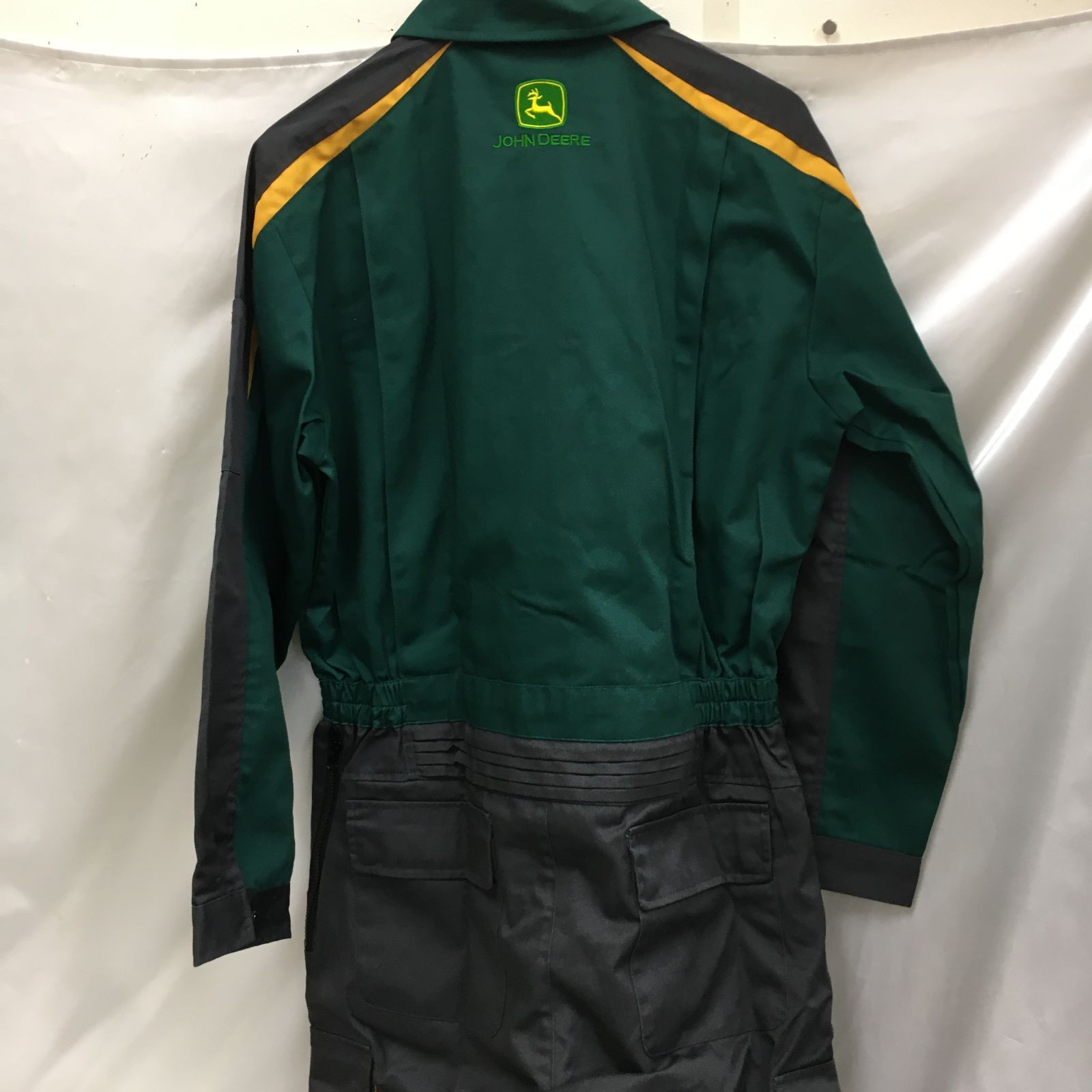 三沢店48-22-0421] JOHN DEERE つなぎ作業服 オリーブグリーン 3L