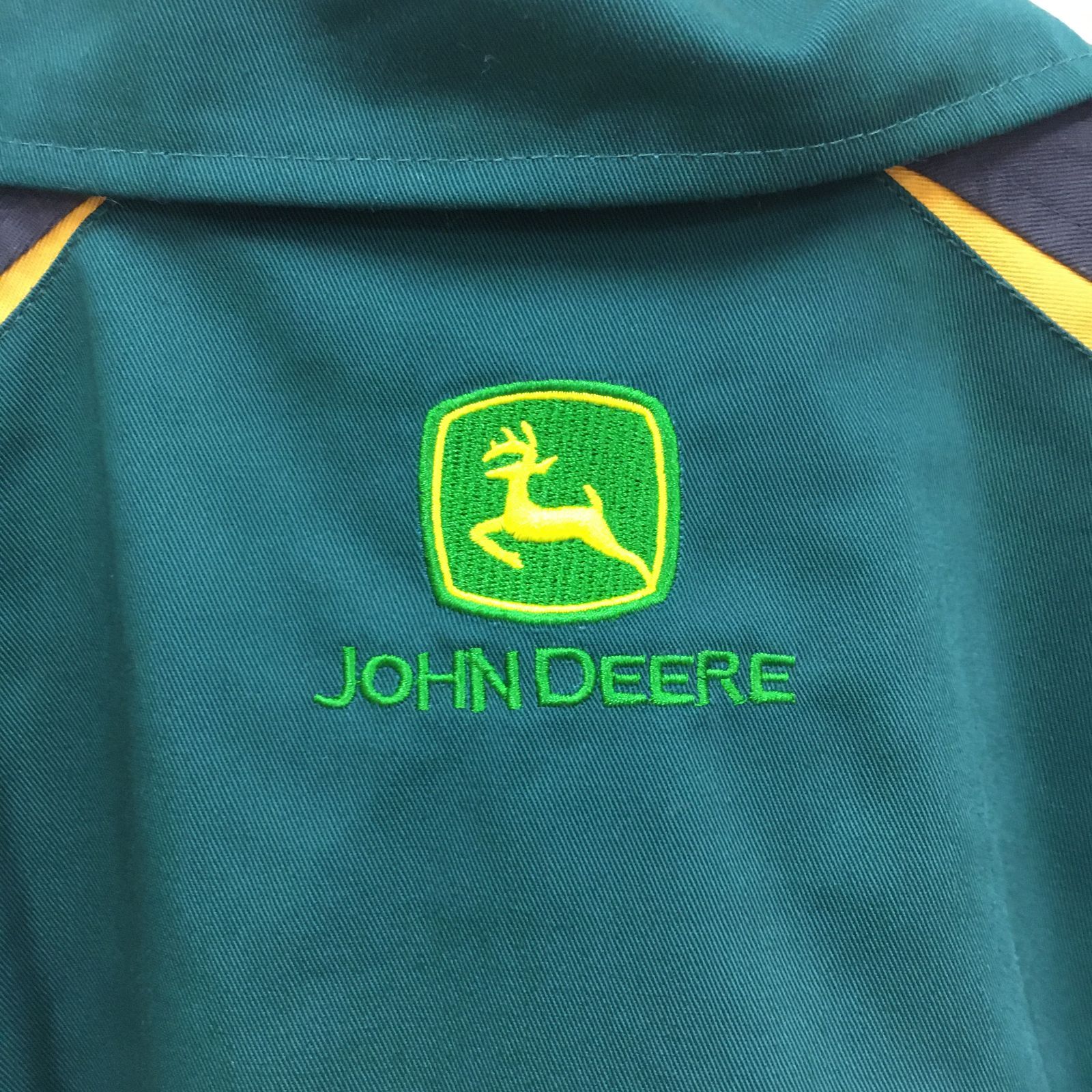 三沢店48-22-0421] JOHN DEERE つなぎ作業服 オリーブグリーン 3L