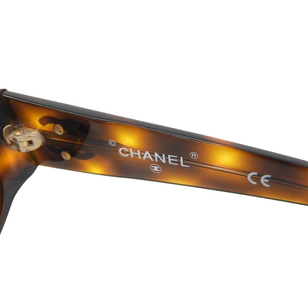 CHANEL サングラス 5391-H-A パール ロゴ べっ甲 ブラウン オーバル シェイプ アイウェア ココマーク ビーズ べっ甲柄 サングラス